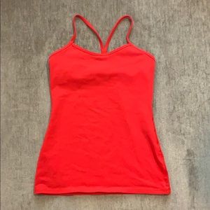 Lululemon red racerback tank size 8